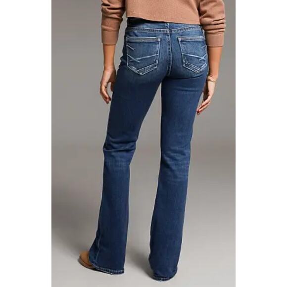 BKE Womens Payton Bootcut Stretch Jeans Mid Rise Size 31 x 30 Short New Denim - Picture 2 of 10